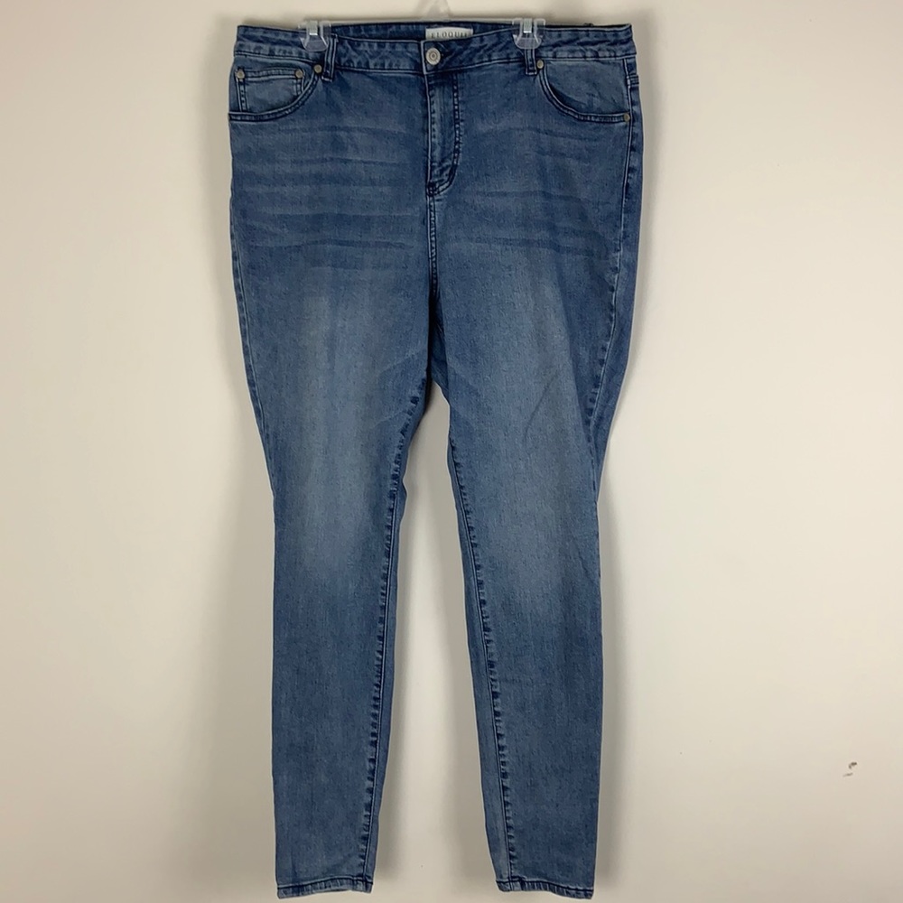 Eloquii High Waisted Skinny Jeans Size 22 Long
